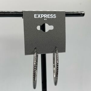 Express Hoop Earrings $16ea / 3 for $25